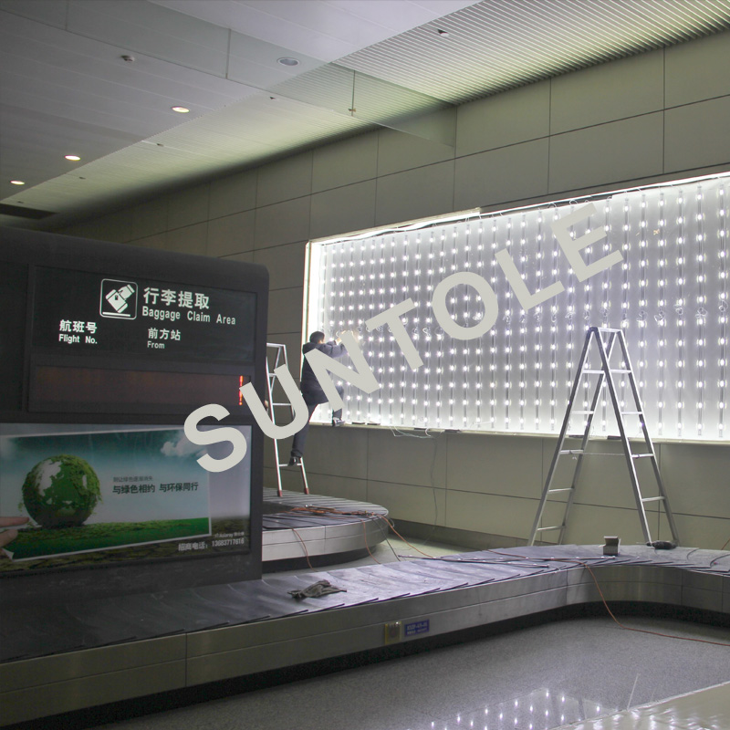 Zhengzhou Airport large size light boxes with backlit diffusing LED bars