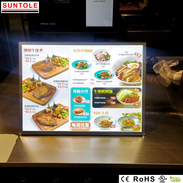 Toughened Glass Face Ultra Slim Light Box